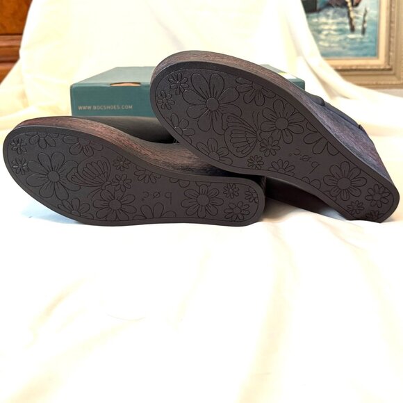 BOC Born Athalia Platform Wedge Chelsea Boots Sz 9.5 M Black Comfort Booties NEW - Picture 5 of 6